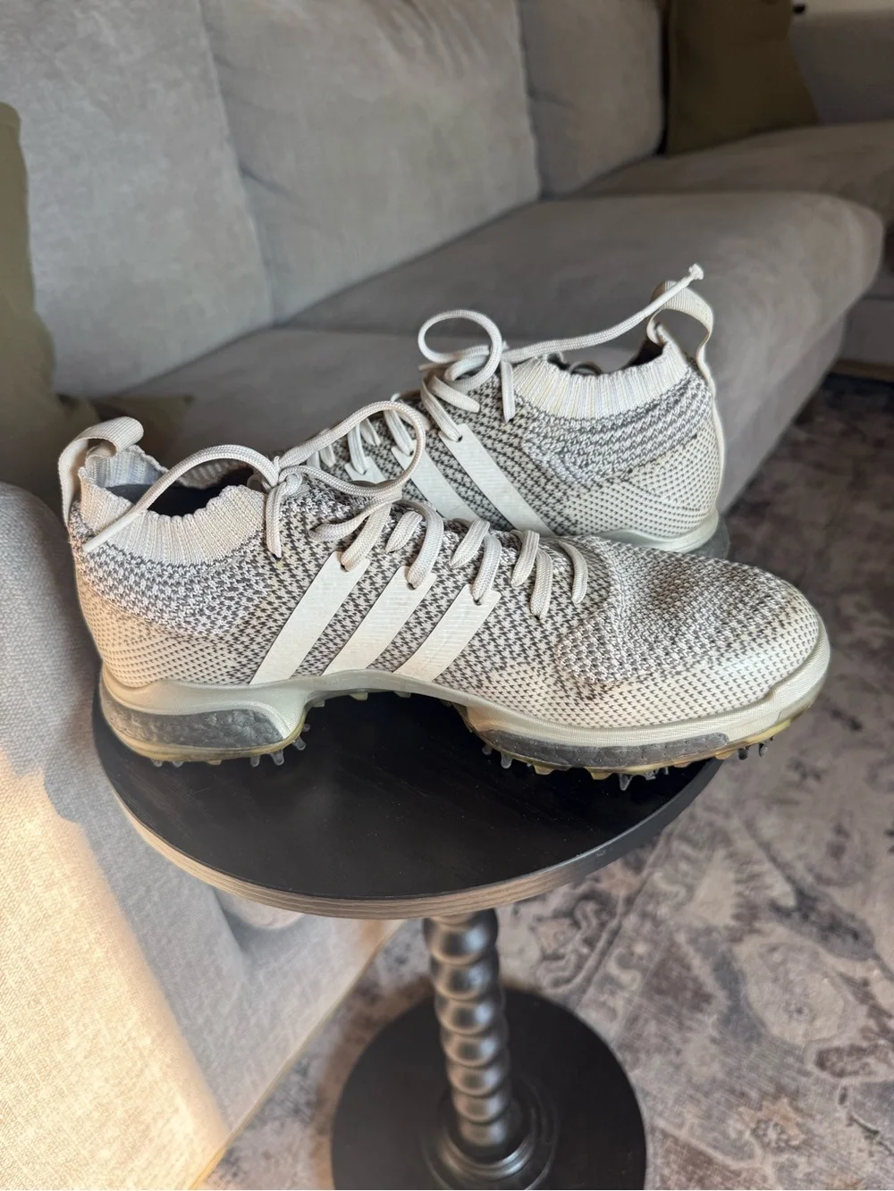 Adidas Tour 360 Boost Prime Knit Men’s Size 8 Gray Golf Shoes AC8527